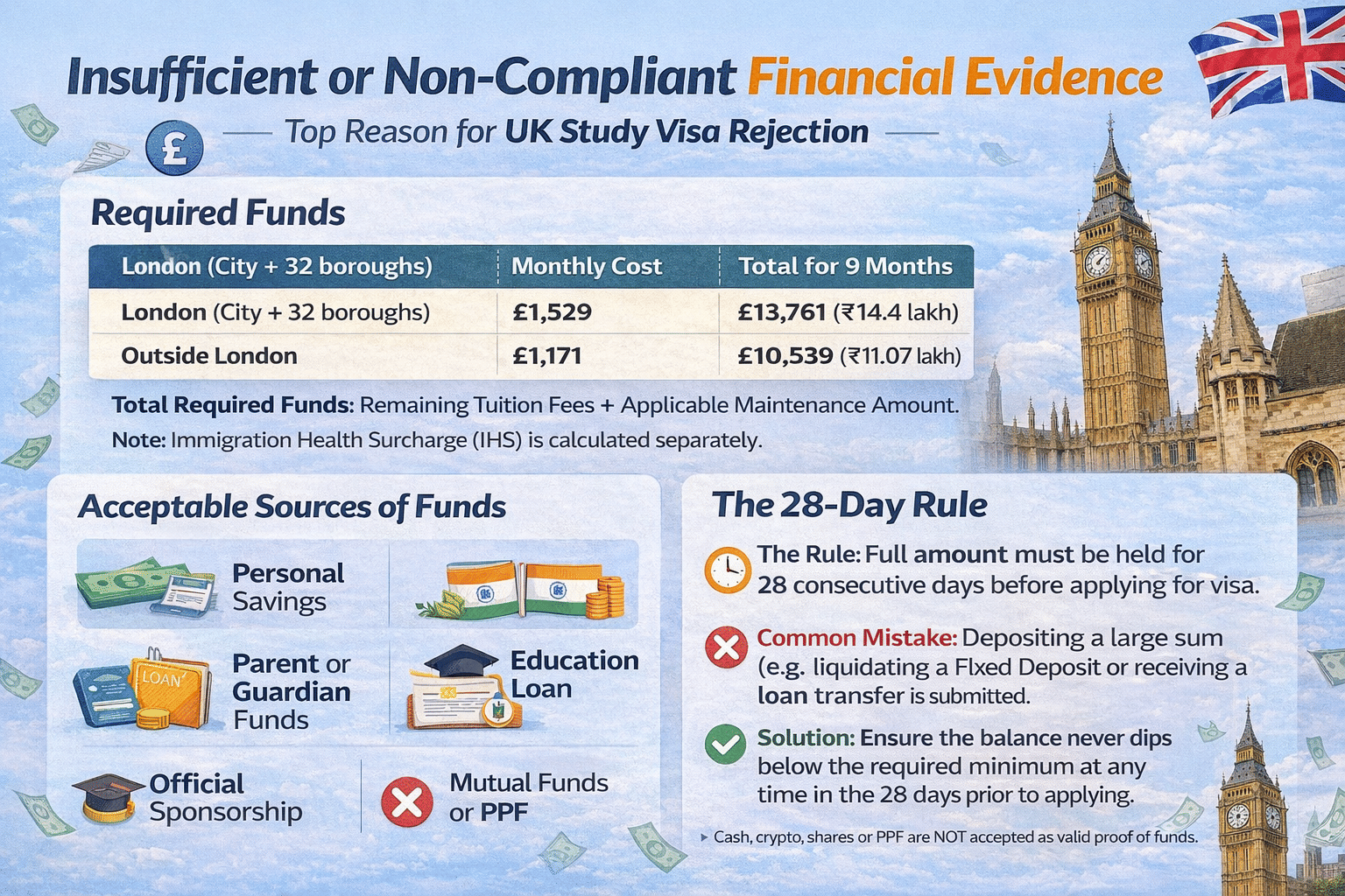 UK Visa Rejection - Financial Reasons