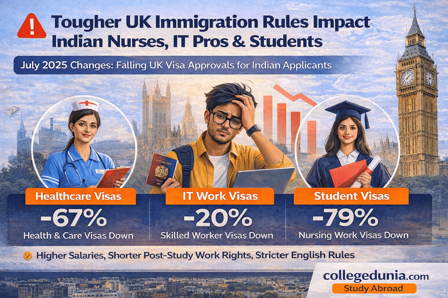UK Work Visa Down for Indian Students