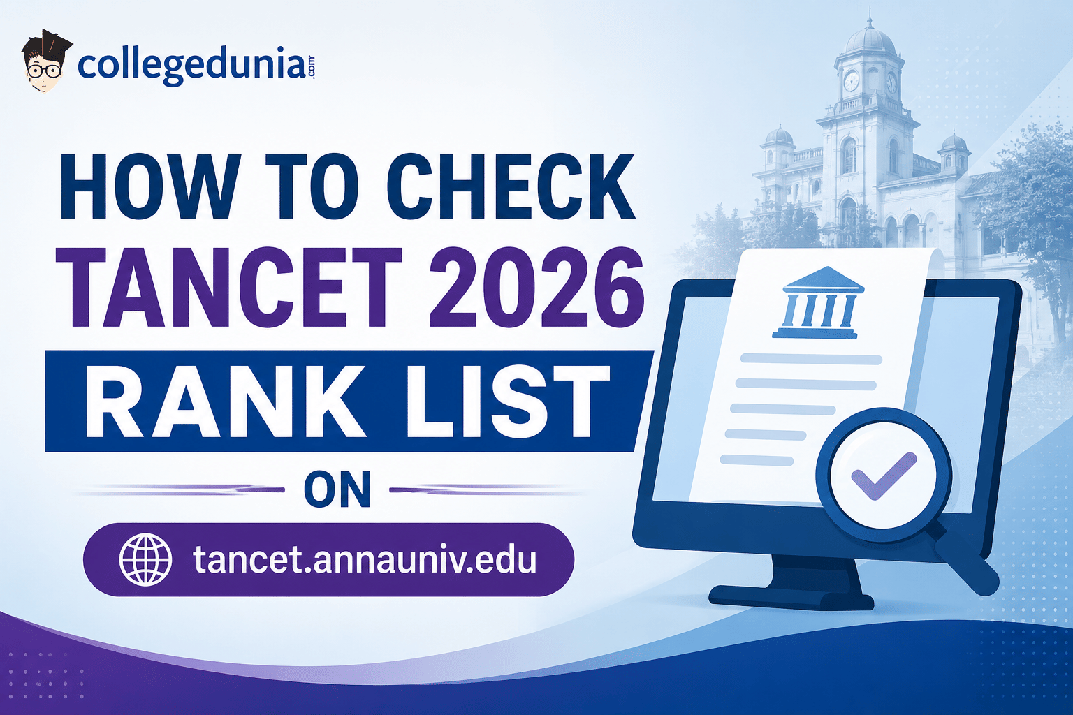 How to Check TANCET 2026 Rank List on tancet.annauniv.edu