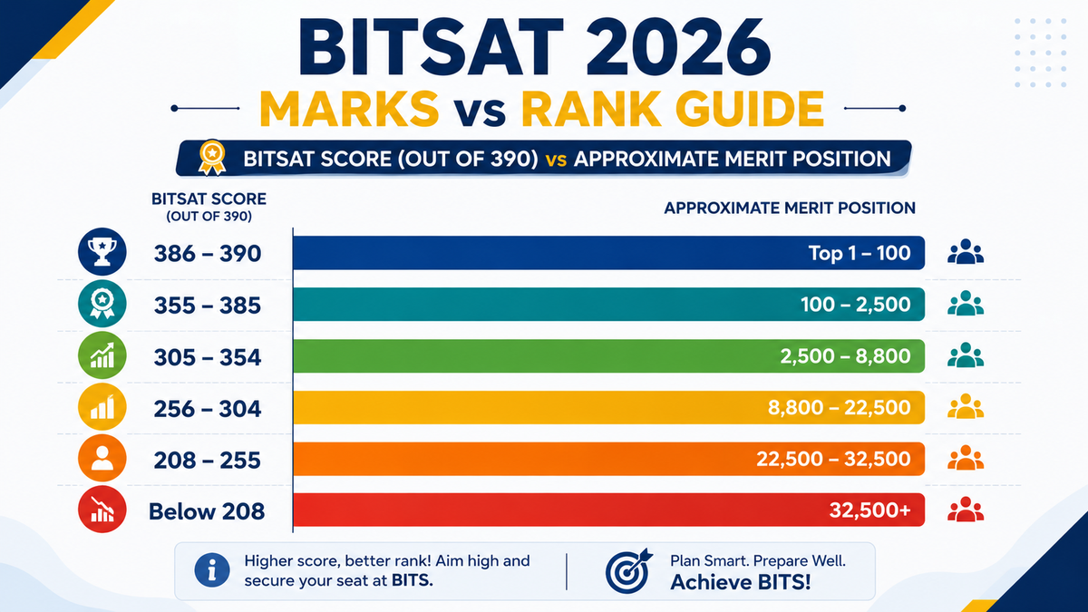 Marks vs Rank Bitsat