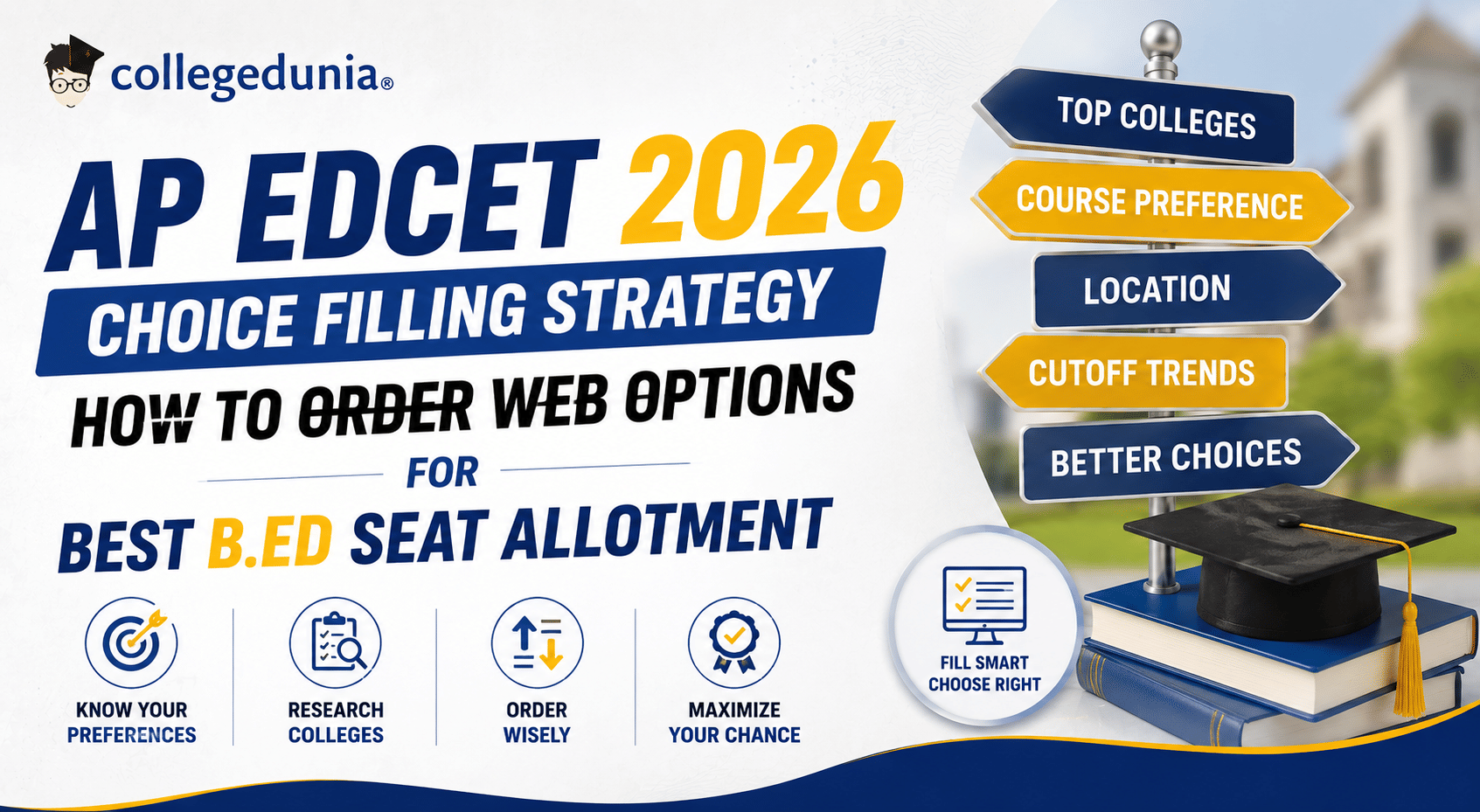 AP EDCET 2026 Choice Filling Strategy: How to Order Web Options for Best B.Ed Seat Allotment
