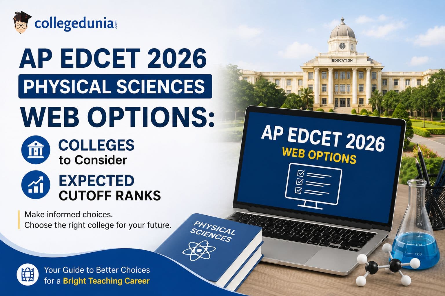 AP EDCET 2026 Physical Sciences Web Options: Colleges and Expected Cutoff Ranks