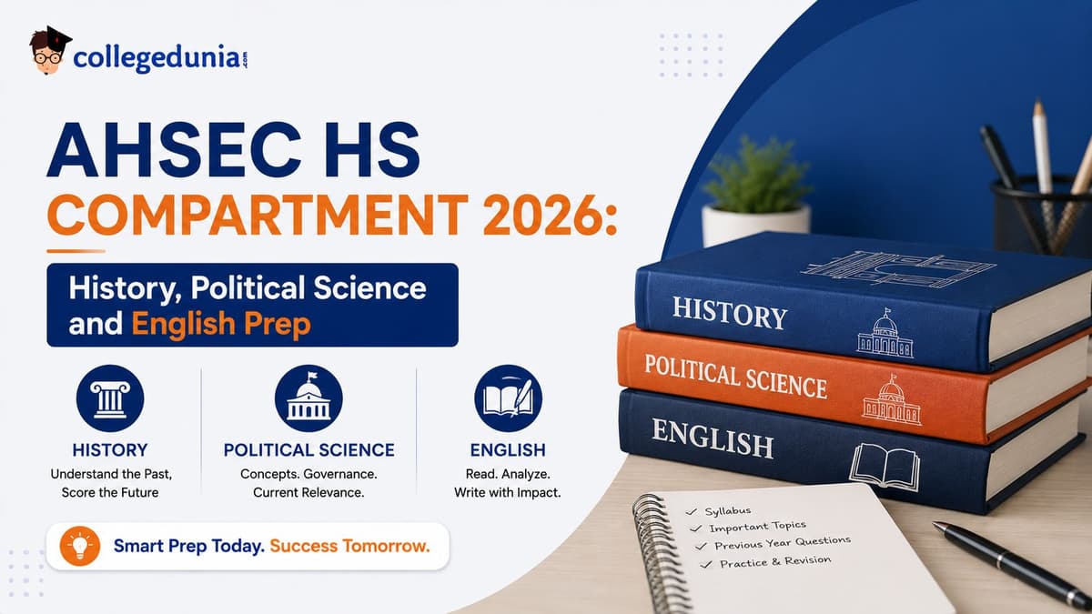 AHSEC HS Compartment 2026: History, Political Science and English Prep