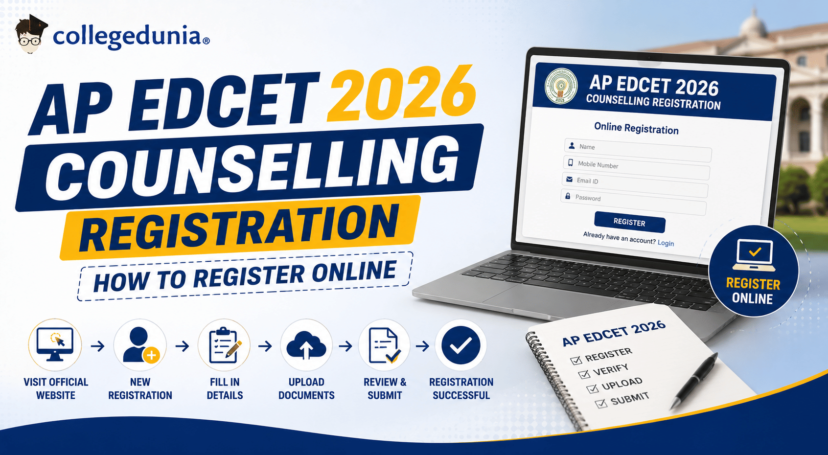 AP EDCET 2026 Counselling Registration: How to Register Online