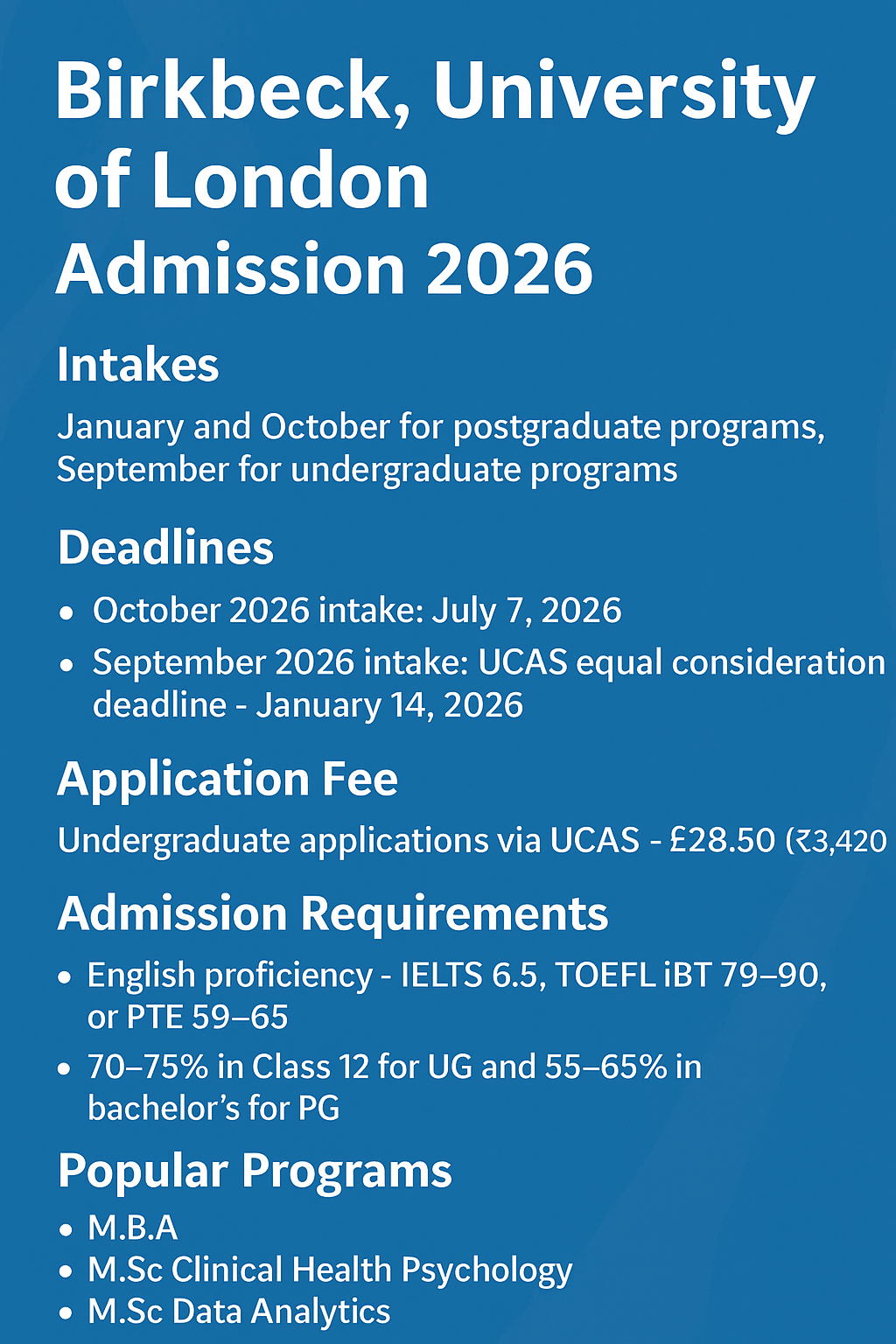 Birkbeck_University_of_London_Admission