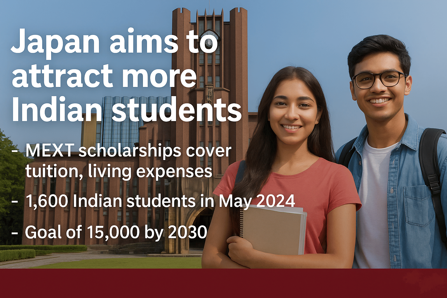 Japan eyes 15,000 Indian students in 5 years, promotes scholarships, English-taught programs, and industry links