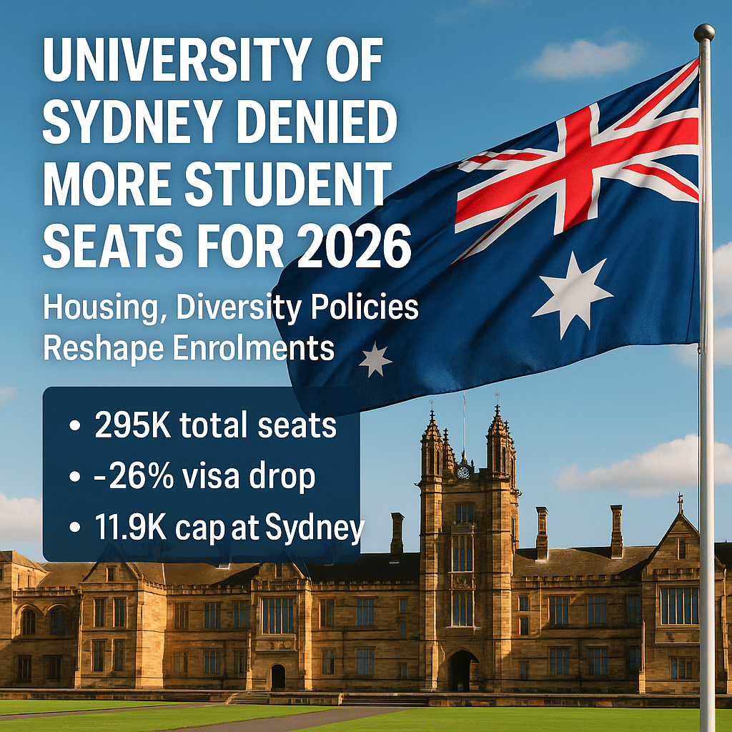 University of Sydney Denied More Student Seats for 2026