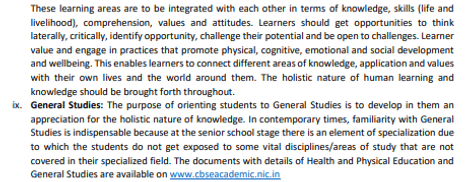 Class 12 CBSE Syllabus: Elective Subjects 