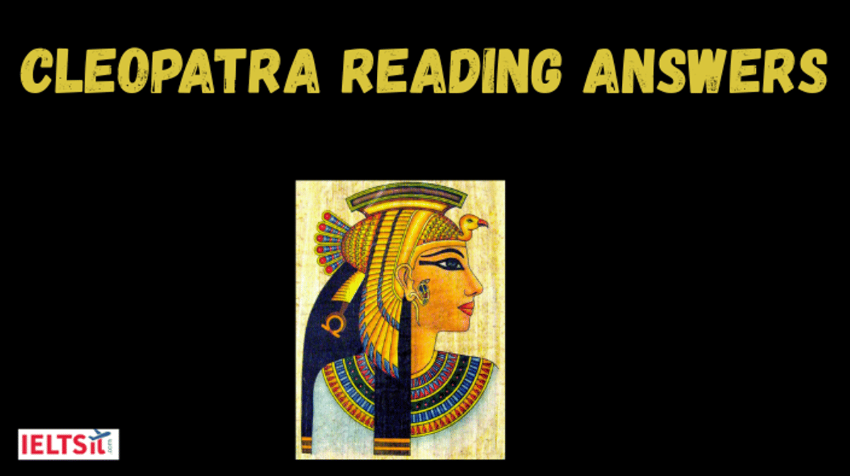 Cleopatra Reading Answers