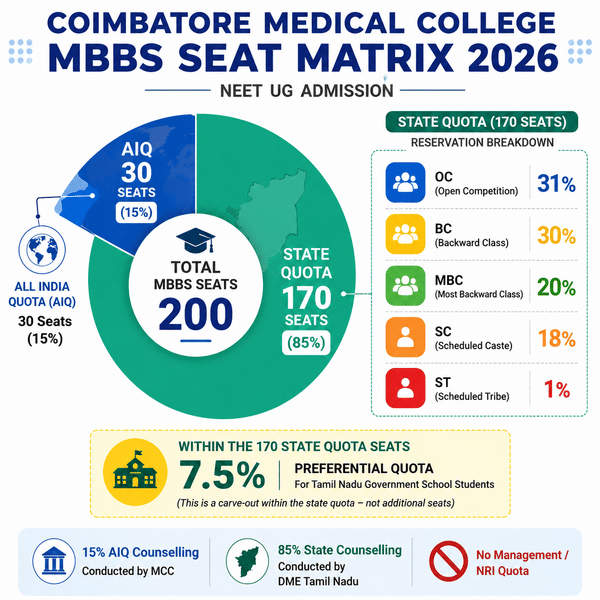 Coimbatore Medical College MBBS Seat Intake