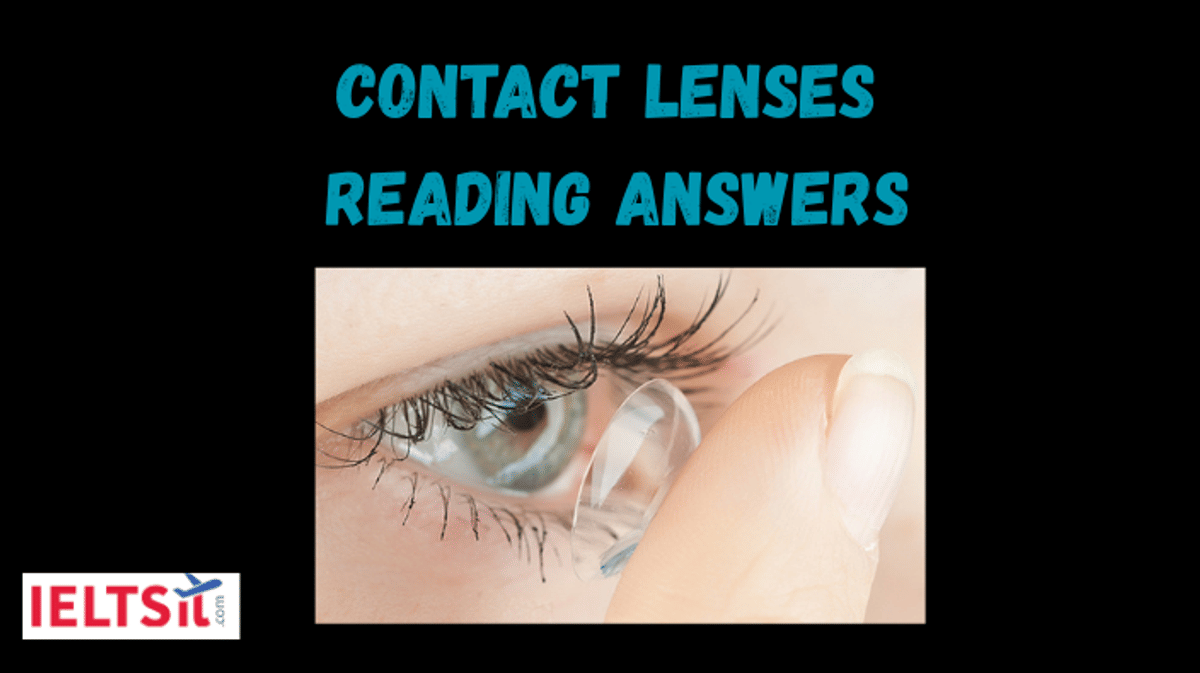 Contact Lenses Reading Answers