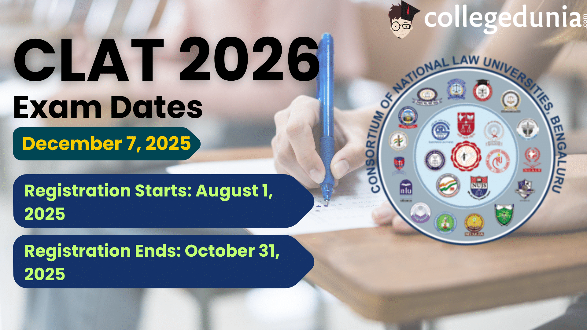 CLAT Exam Dates