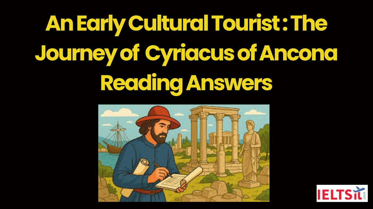 An Early Cultural Tourist: The Journey of Cyriacus of Ancona Reading Answers