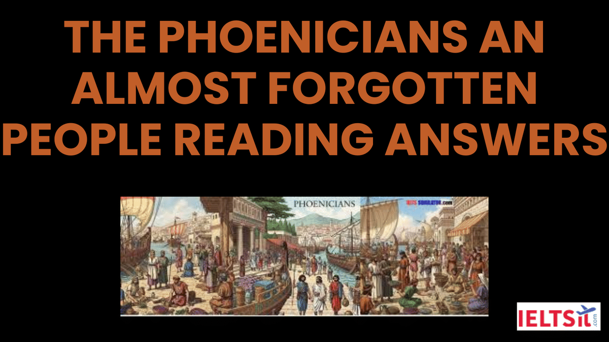 The Phoenicians an Almost Forgotten People Reading Answers