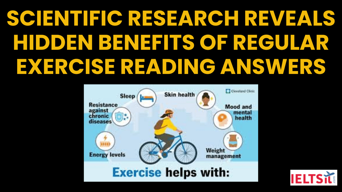 Hidden Benefits of Regular Exercise Reading Answers