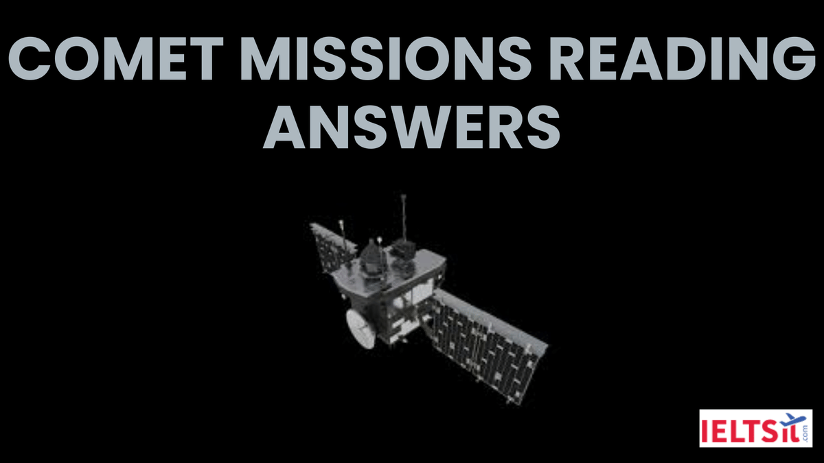Comet Missions Reading Answers