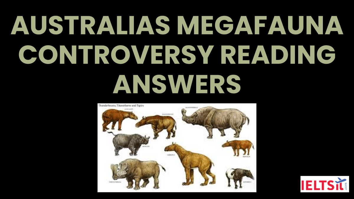 Australias Megafauna Controversy Reading Answers