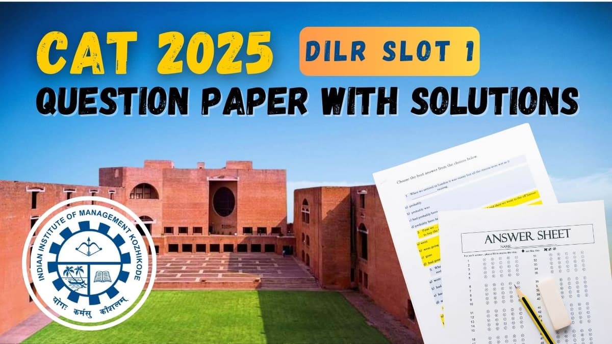 CAT 2025 Question Paper DILR Slot 1