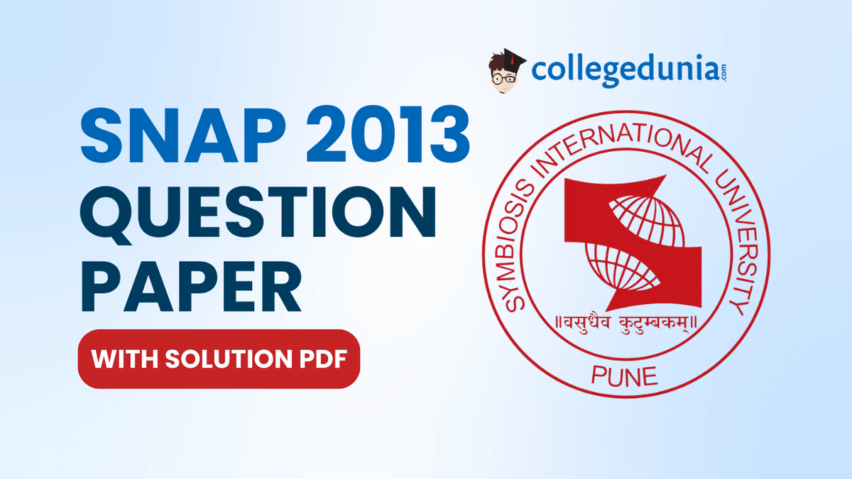 SNAP 2013 Question Paper