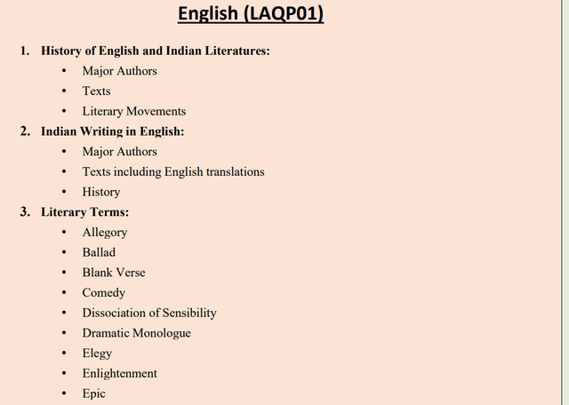 English Syllabus
