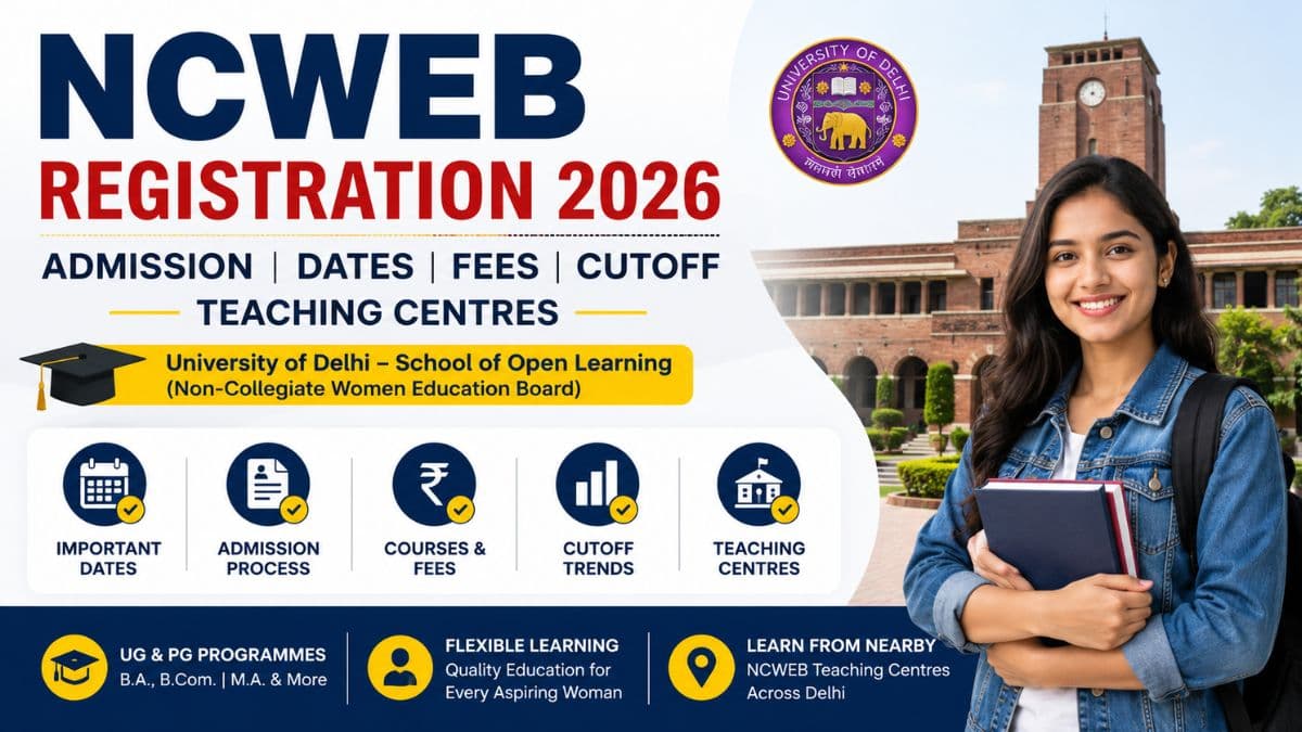  NCWEB Registration 2026 , Admission, Dates, Fees, Cutoff, Teaching Centres