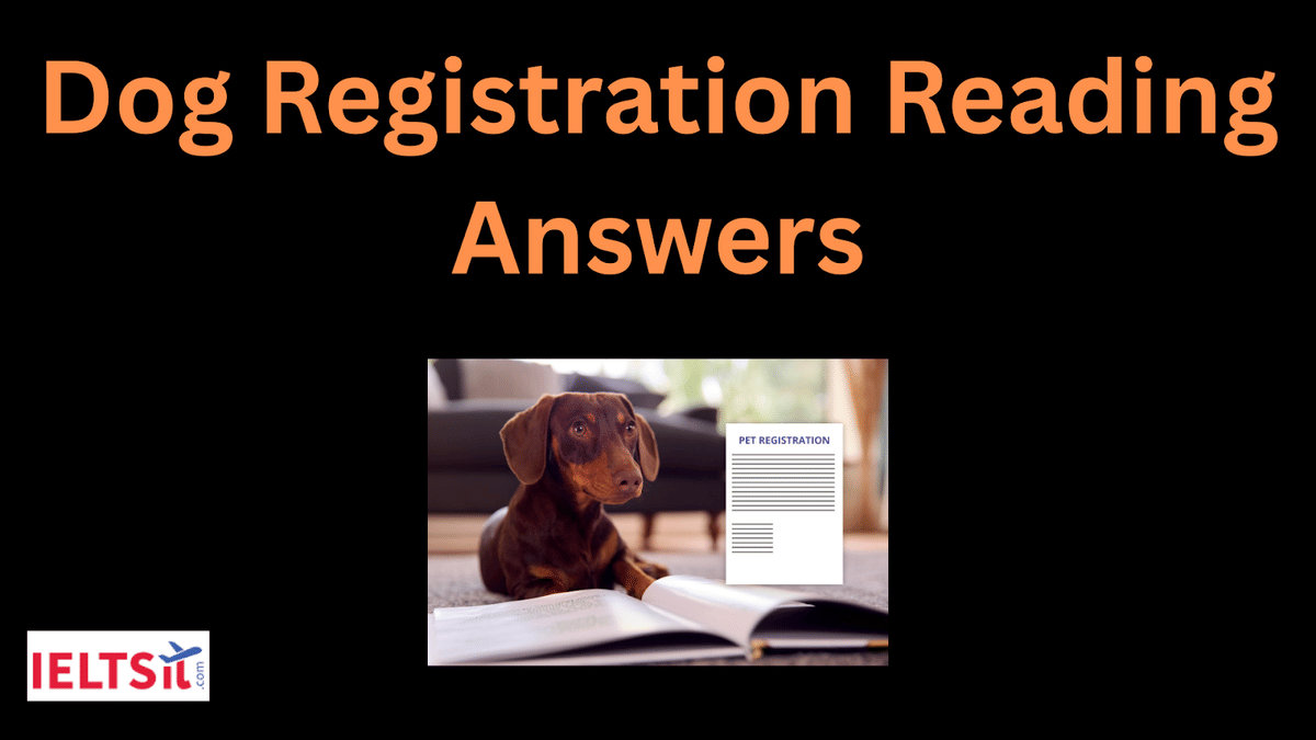 Dog Registration Reading Answers