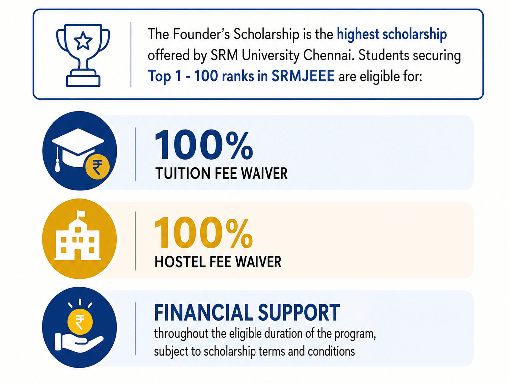 Founder’s Scholarship at SRM University