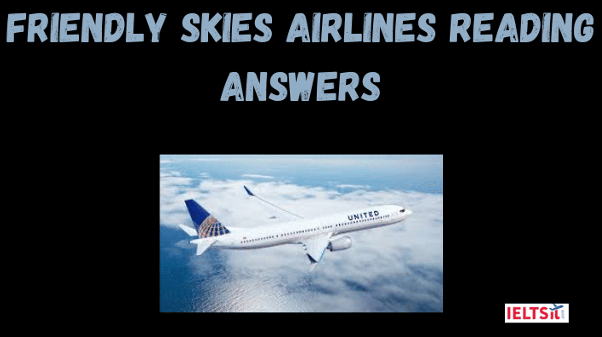 Friendly Skies Airlines Reading Answers