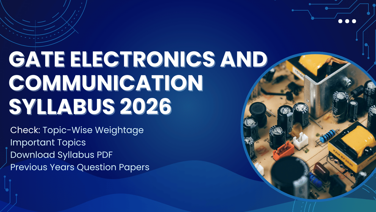 GATE ECE Syllabus 2026
