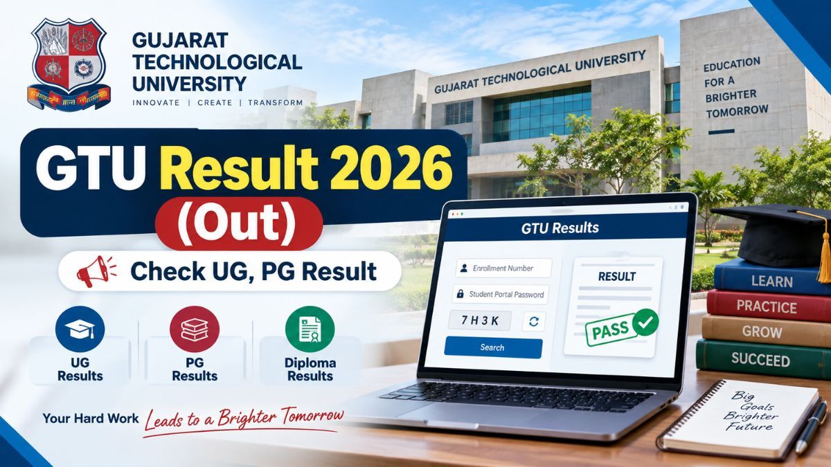 GTU Result 2026 (Out): Check UG, PG Result