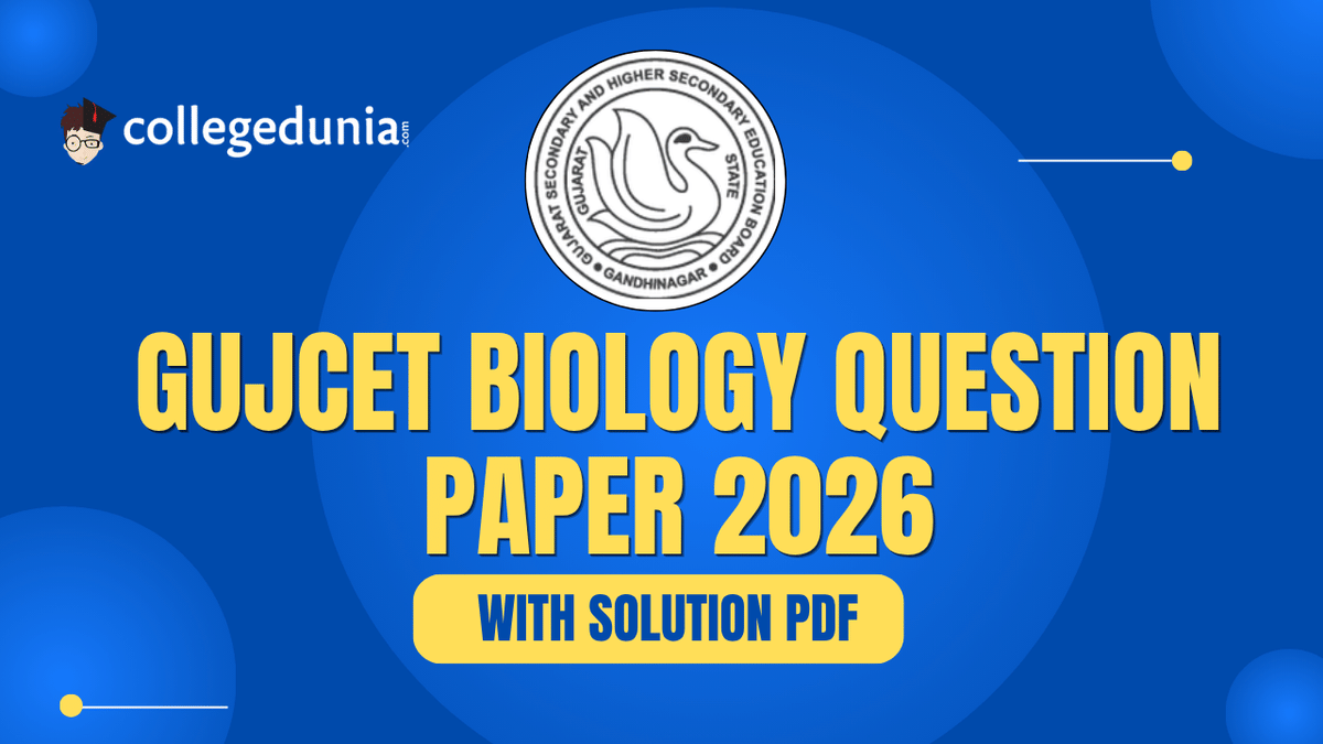 GUJCET 2026 Biology Question Paper with Solution PDF