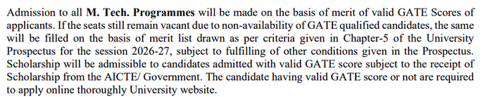 GUJST MTECH ELIGIBILITY