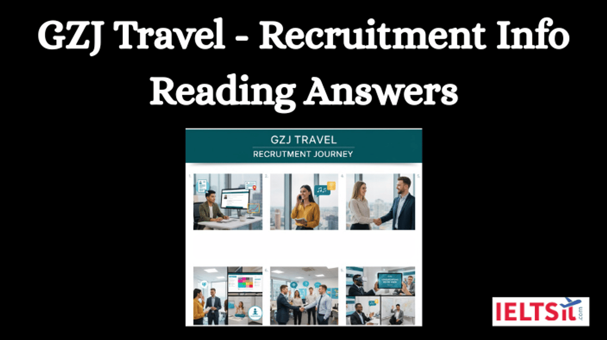 GZJ Travel - Recruitment Info Reading Answers
