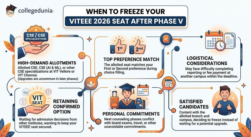 When to Freeze Your VITEEE 2026 Seat After Phase V