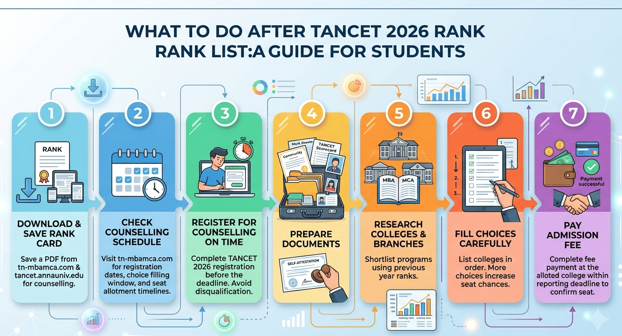 What to Do After TANCET 2026 Rank List