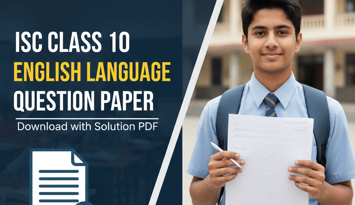 ICSE Class 10 English Language Question Paper