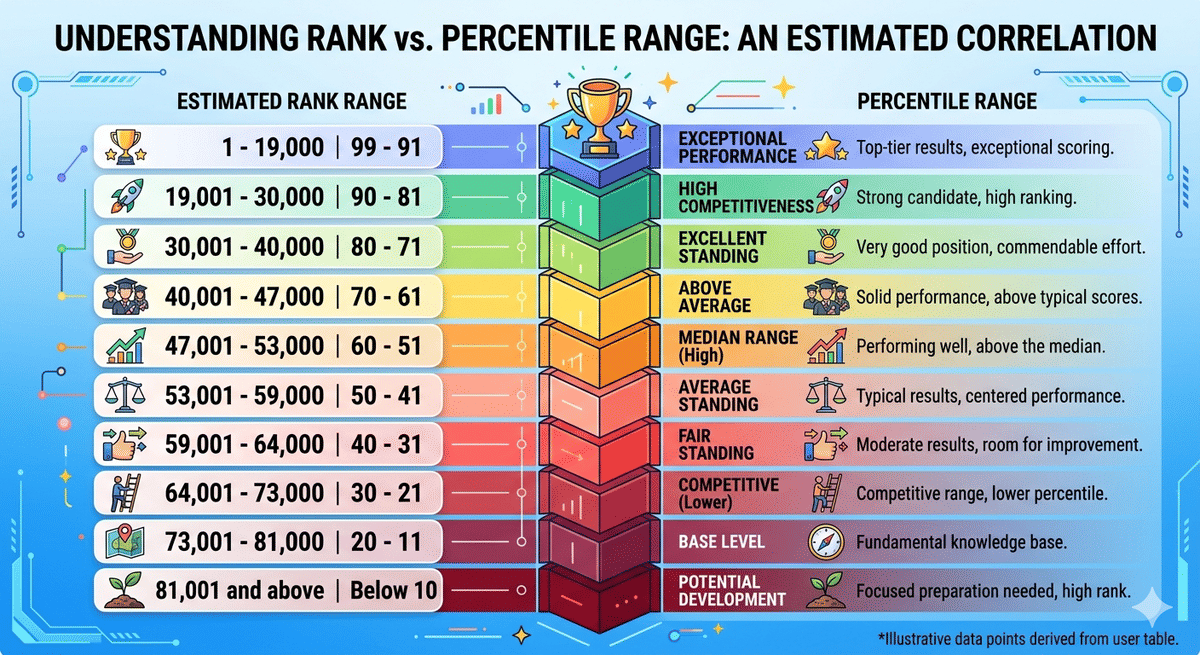MHT CET 2026 marks Vs Rank Vs Percentile