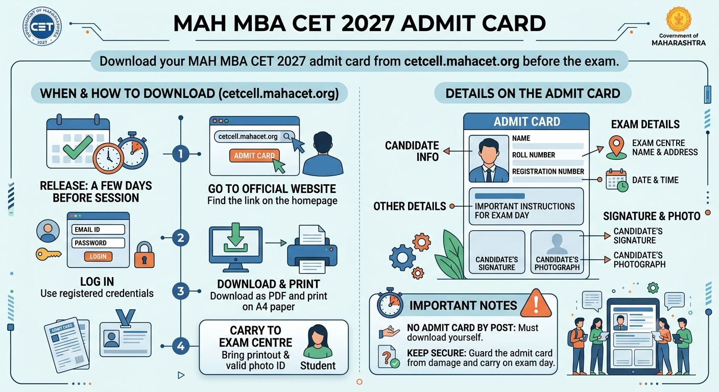 MAH MBA CET 2027 Admit Card
