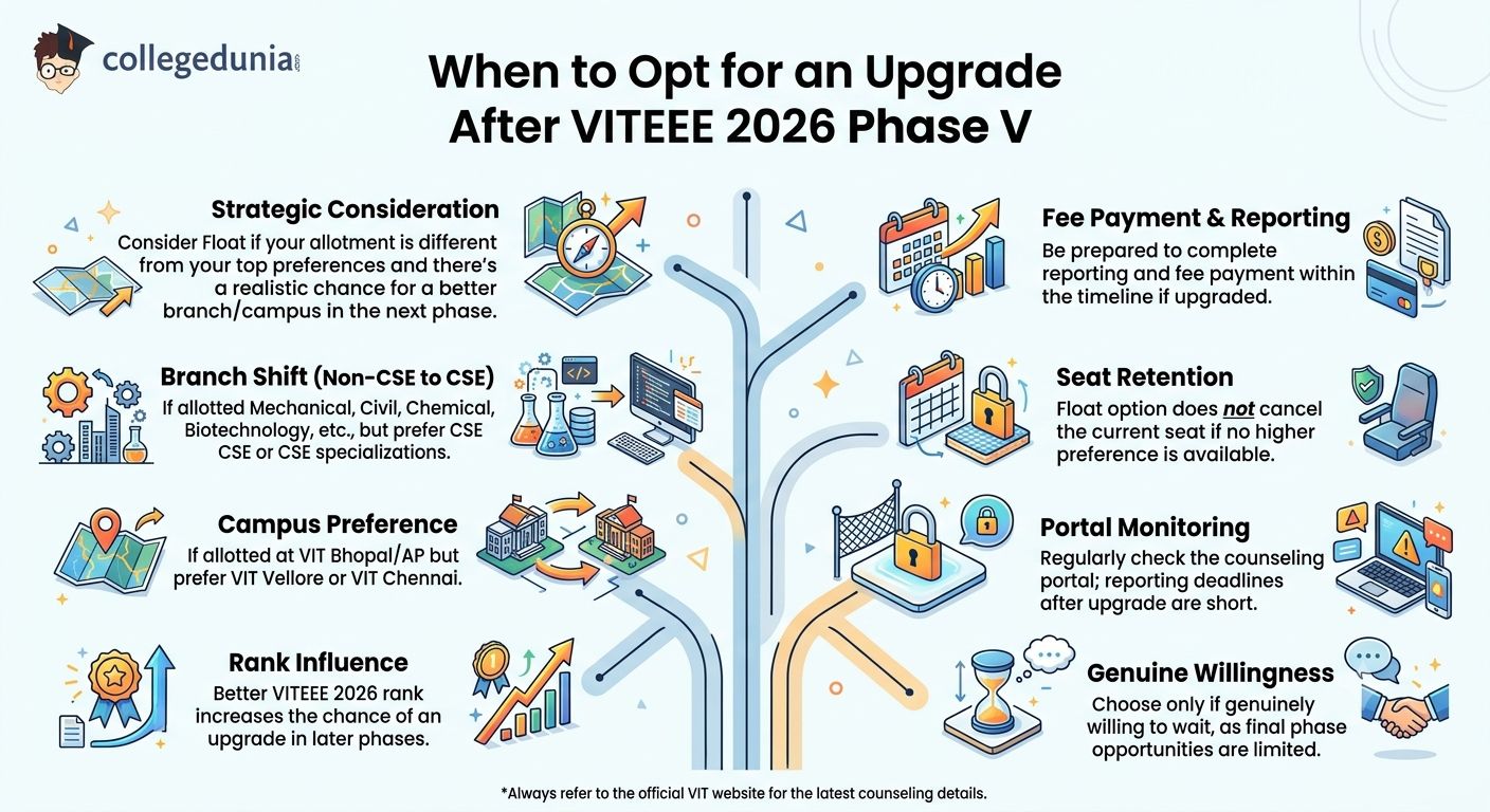 When to Opt for an Upgrade After VITEEE 2026 Phase V