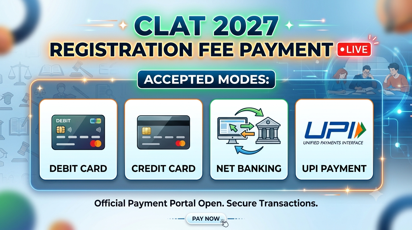 CLAT Payment Modes