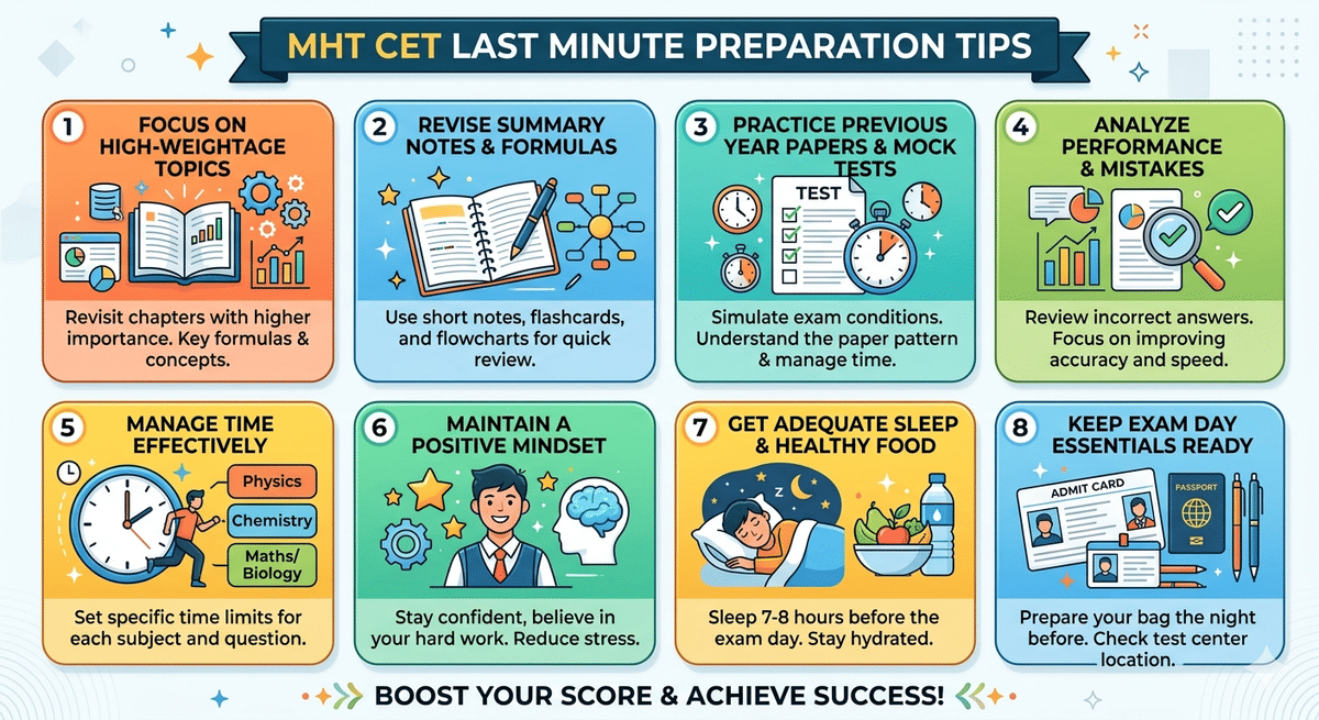 MHT CET Preparation Tips