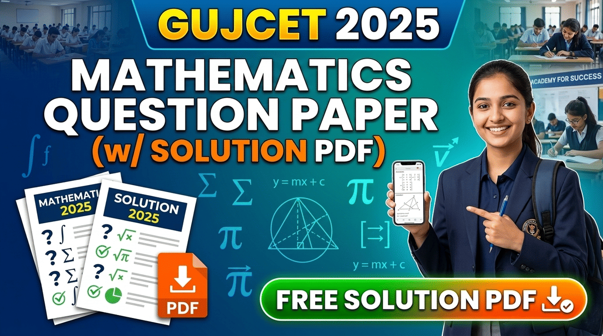 GUJCET Maths Question Paper