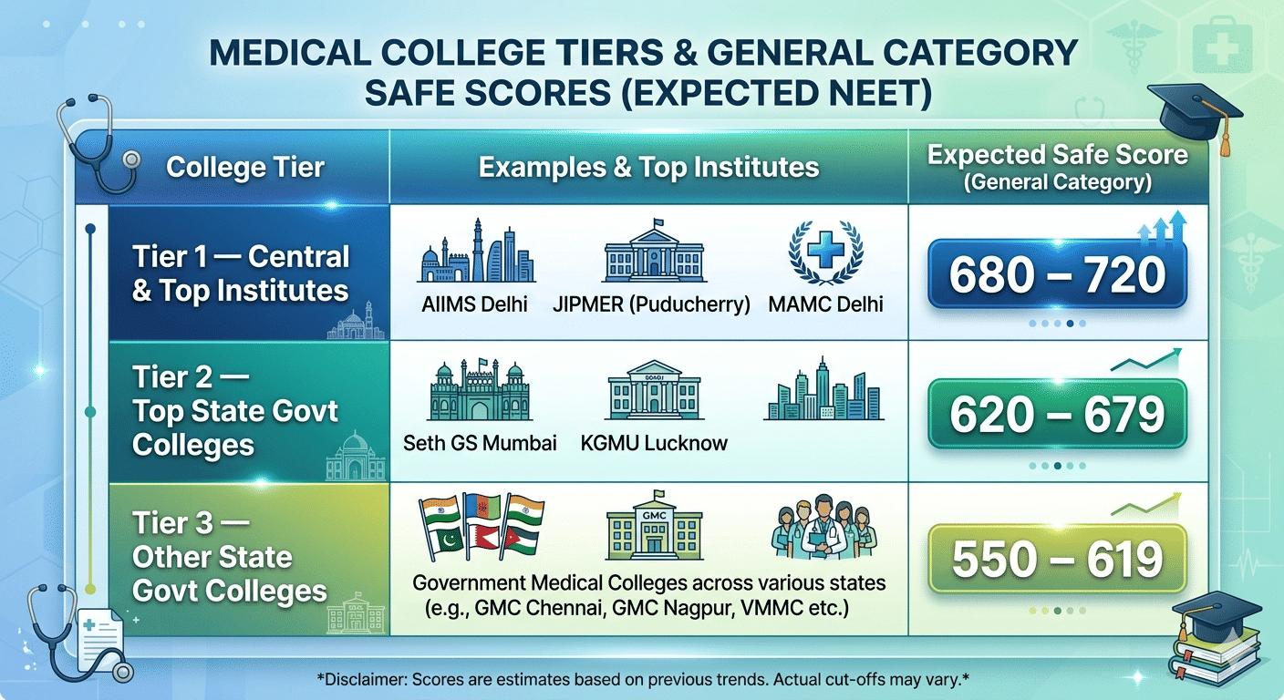 What is a Safe Score in NEET UG 2026?