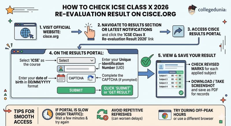 How to Check ICSE Class X 2026 Re-evaluation Result on cisce.org