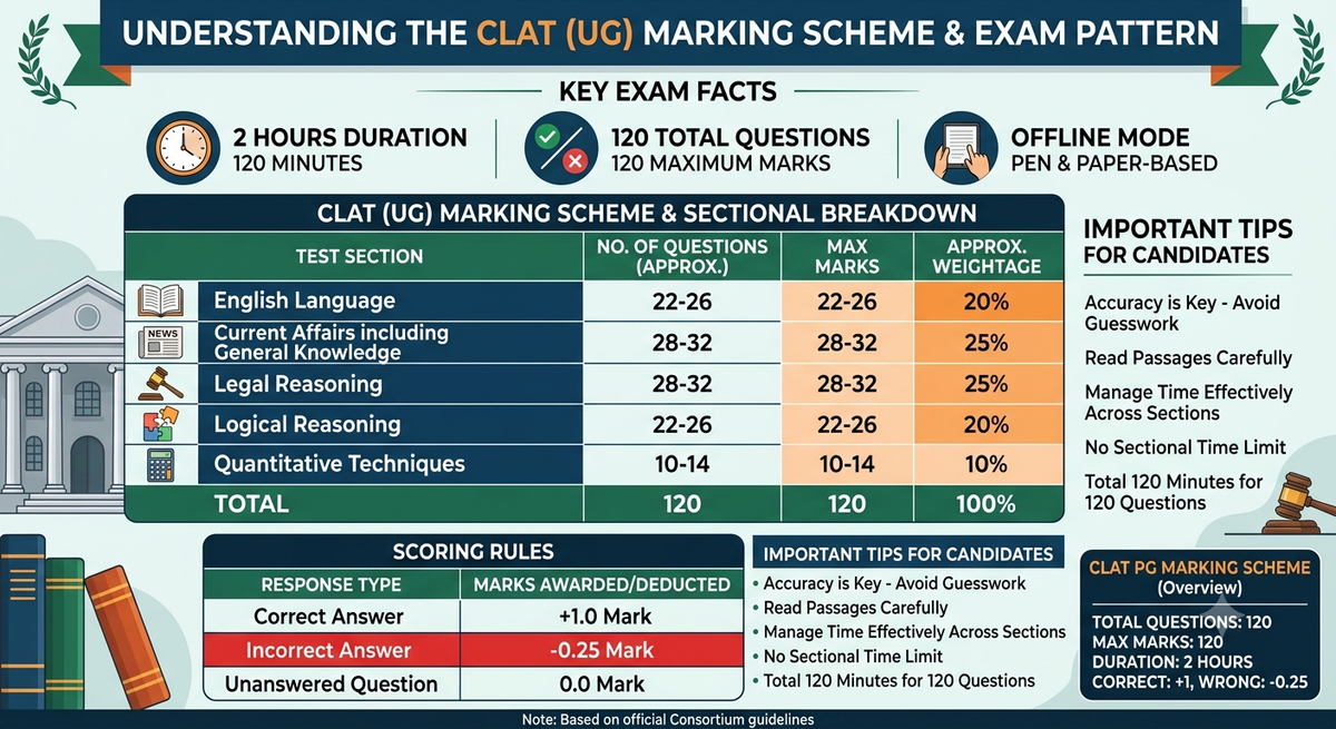 CLAT Exam Pattern