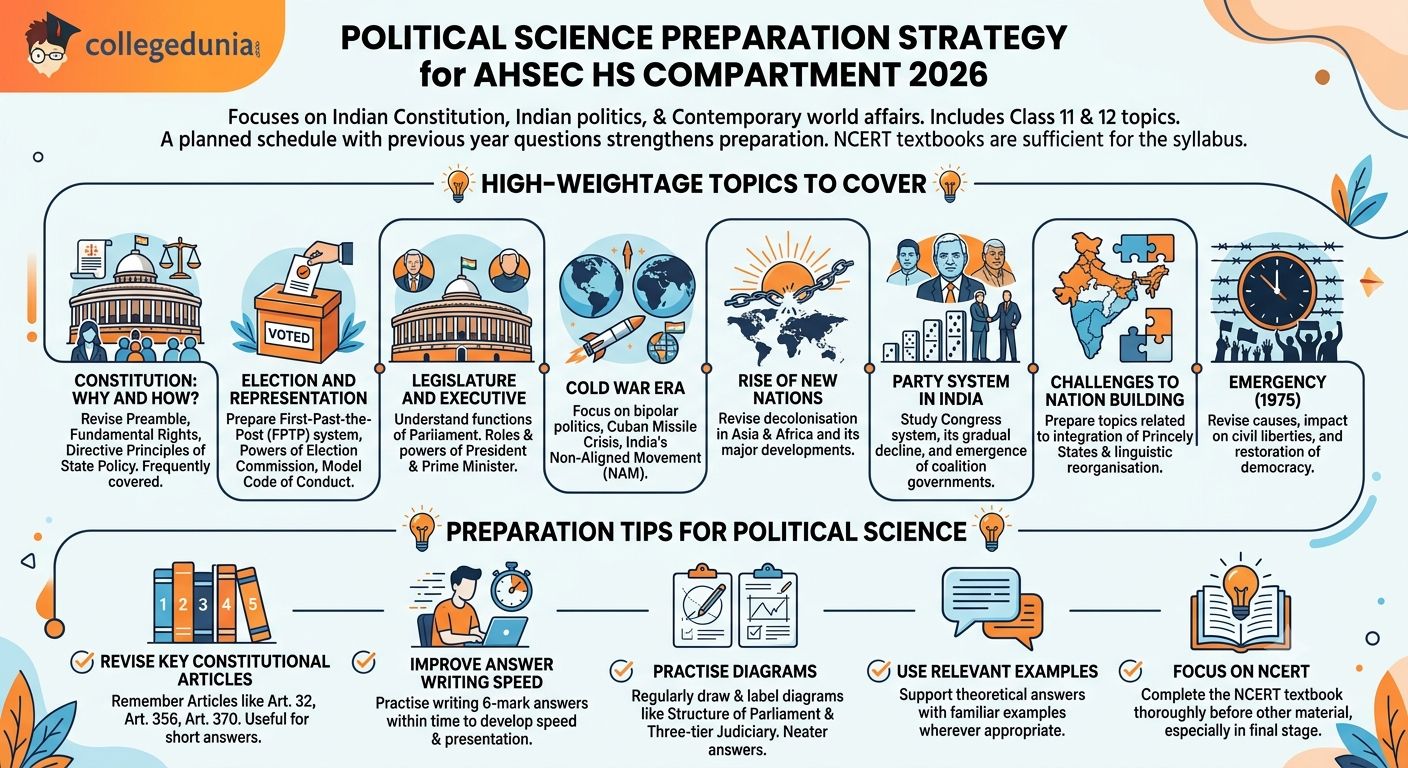 Political Science Preparation Strategy for AHSEC HS Compartment 2026