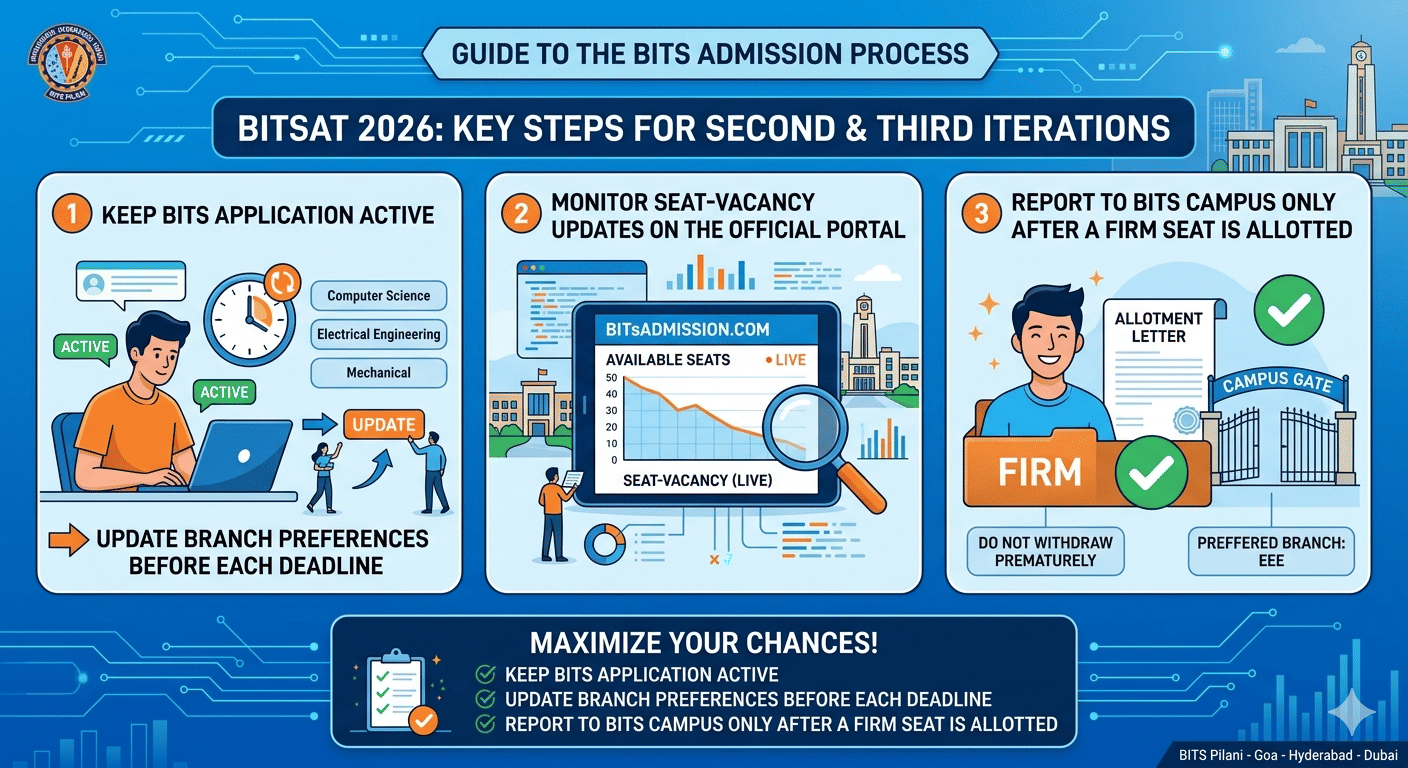 BITSAT 2026 Second and Third Iteraion