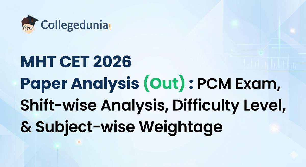 MHT CET paper analysis
