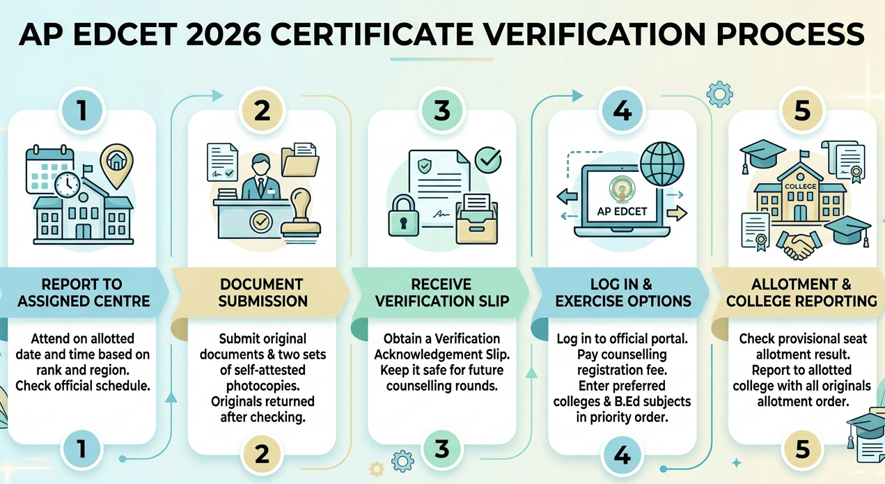 AP EDCET 2026 Certificate Verification Process