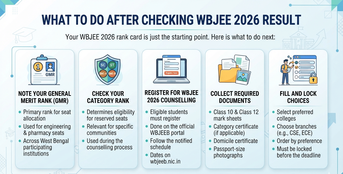 What to do after Checking WBJEE 2026 Result